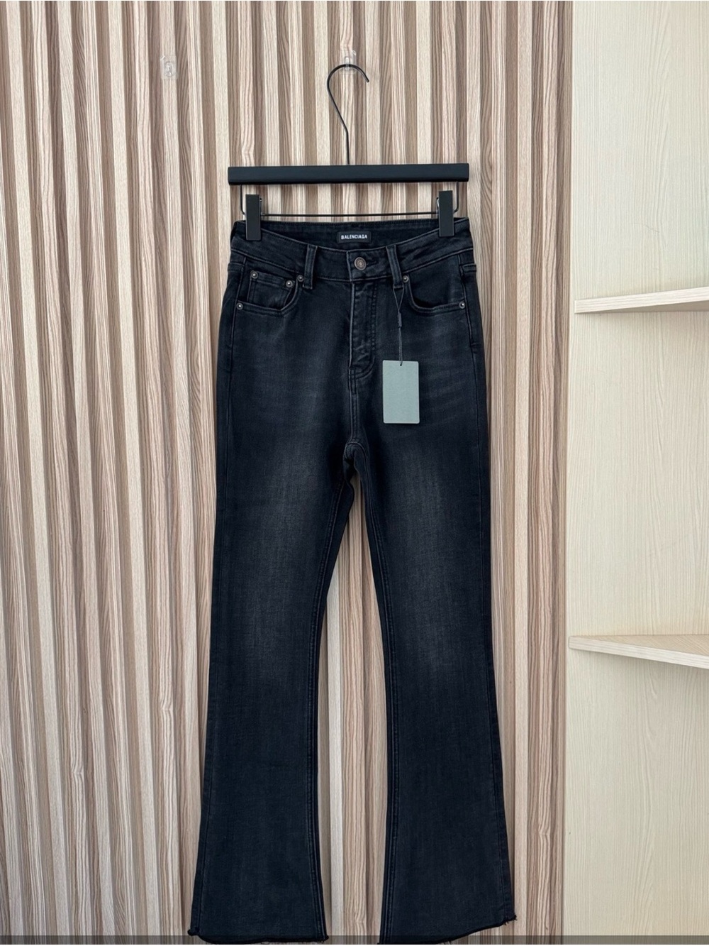 Balenciaga Women's Black Flare Jeans